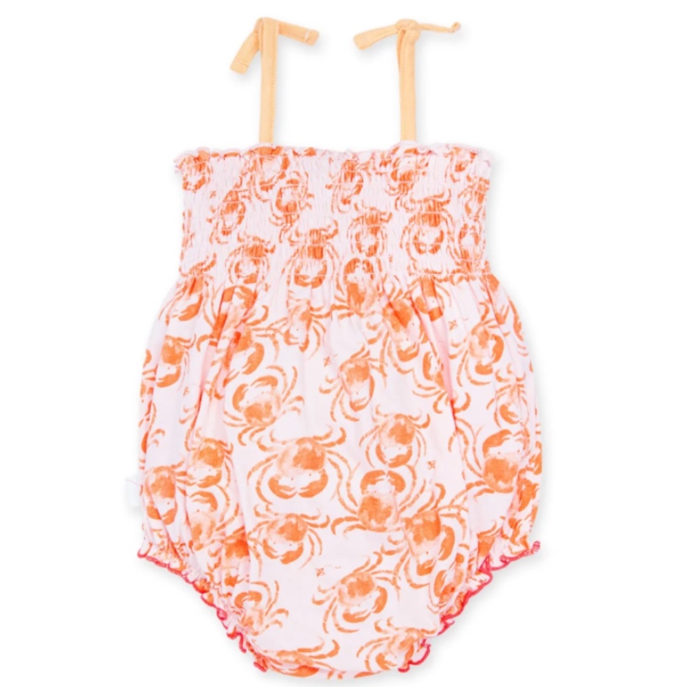 NWT Organic Bubble Bodysuit Crabs Burt's Bee Baby